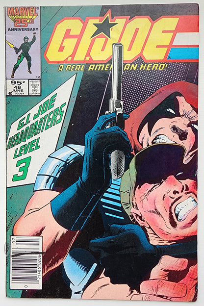 GI JOE A REAL AMERICAN HERO #48 1986 (1ST APP SGT SLAUGHTER) NEWSSTAND [J1] GI Joe MARVEL COMICS