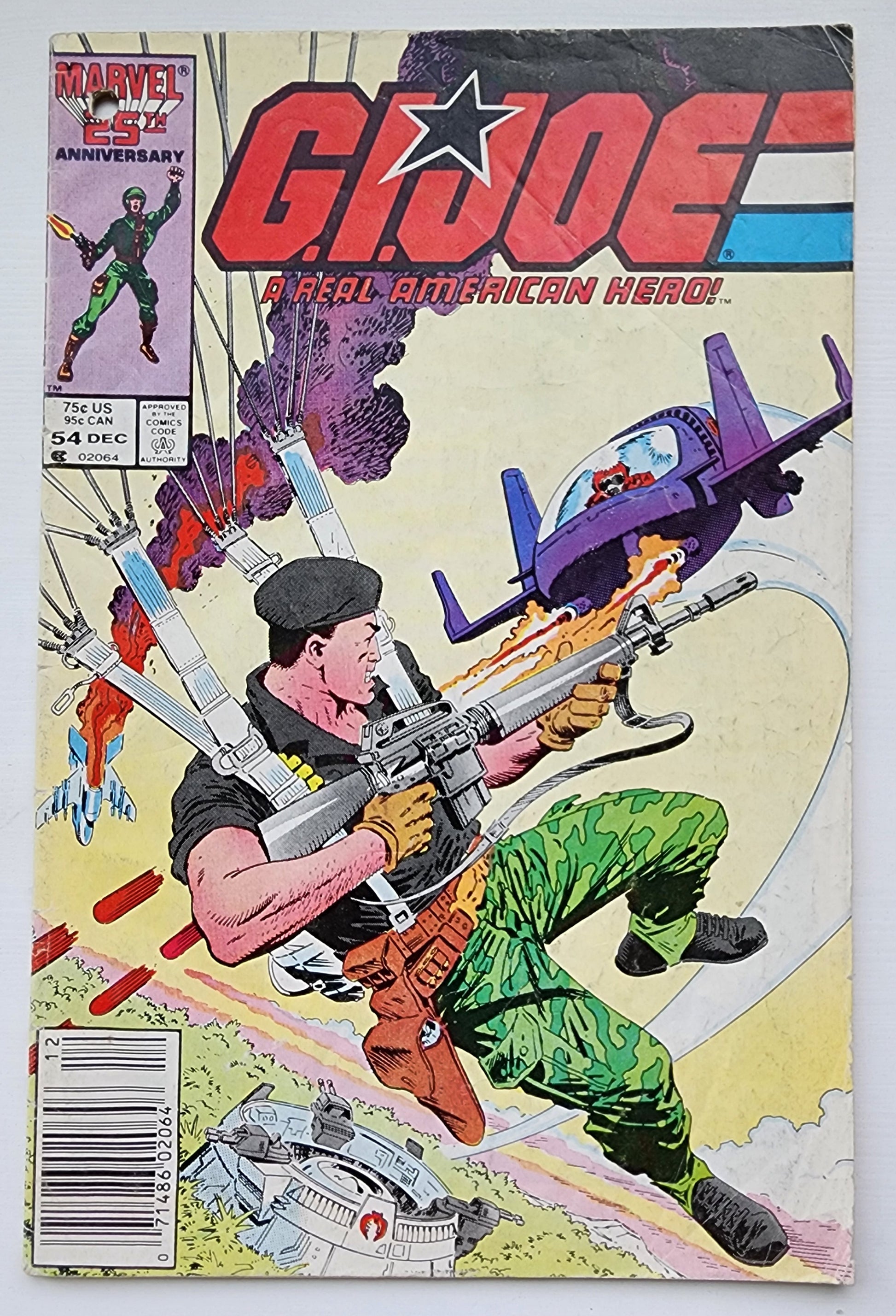 GI JOE A REAL AMERICAN HERO #54 1986 (1ST APP GENERAL HOLLINGSWORTH) NEWSSTAND [J1] GI Joe MARVEL COMICS