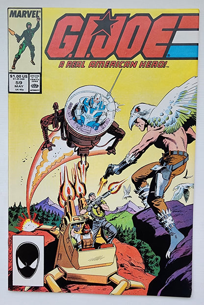 GI JOE A REAL AMERICAN HERO #59 1987 (1ST APP OUTBACK, TUNNEL RAT, JINX, RAPTOP & BLIND MASTER) GI Joe MARVEL COMICS