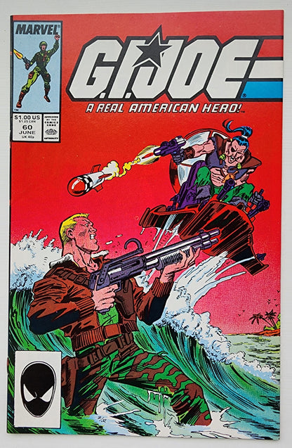 GI JOE A REAL AMERICAN HERO #60 1987 (1ST APP LT FALCON, CHUCKLES, FASTDRAW, ZANZIBAR, MONKEYWRENCH & LAW & ORDER) [J1] GI Joe MARVEL COMICS