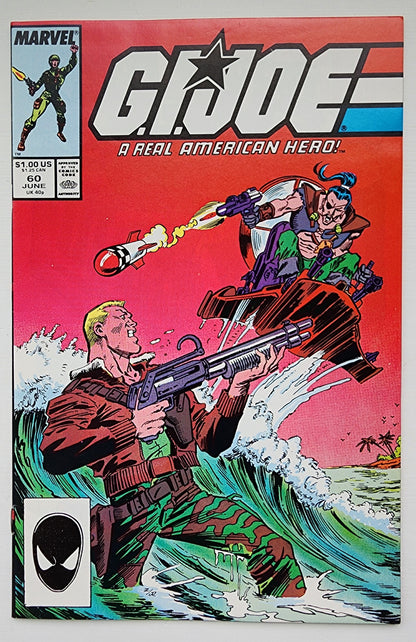 GI JOE A REAL AMERICAN HERO #60 1987 (1ST APP LT FALCON, CHUCKLES, FASTDRAW, ZANZIBAR, MONKEYWRENCH & LAW & ORDER) [J2] GI Joe MARVEL COMICS