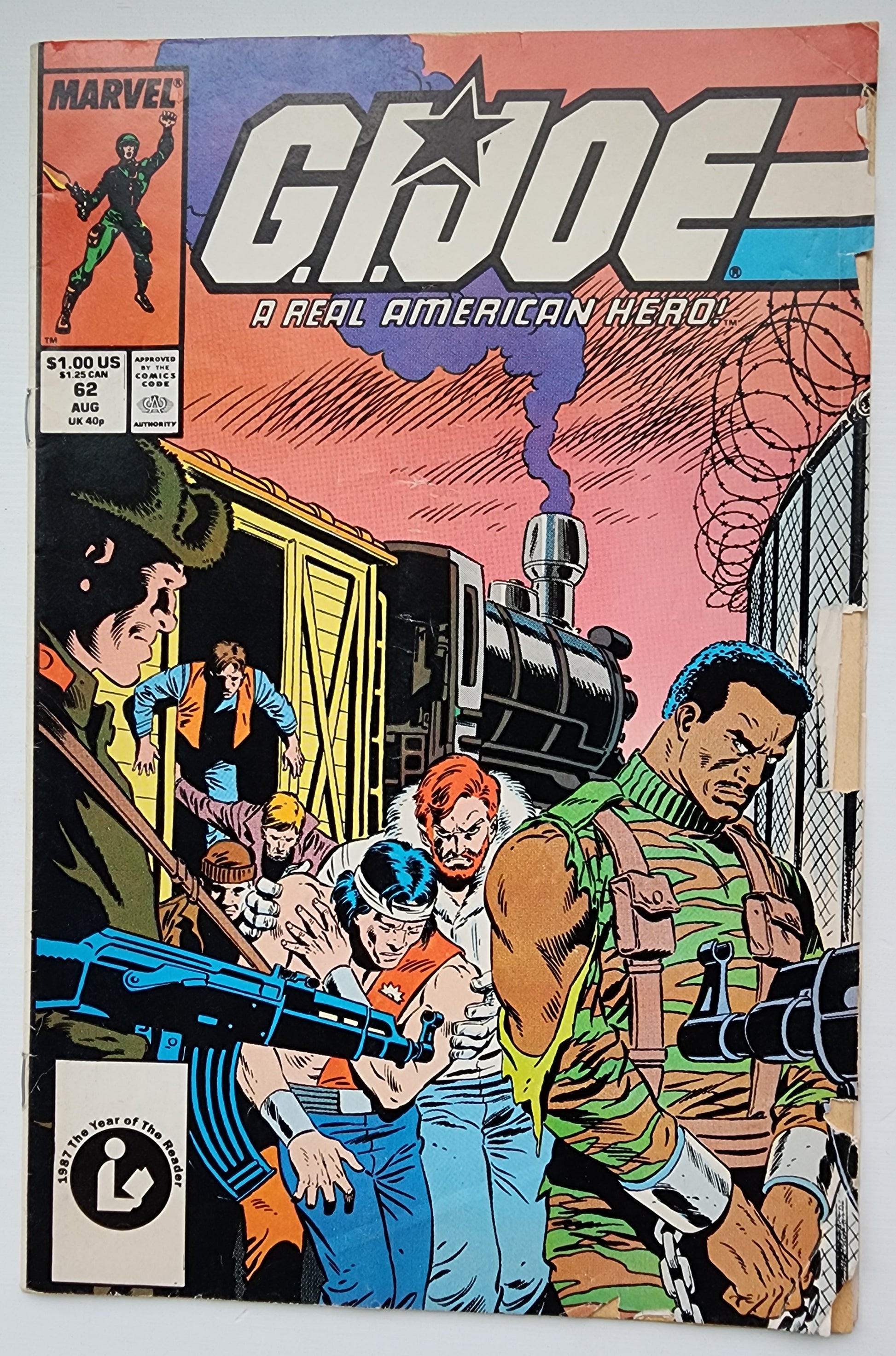 GI JOE A REAL AMERICAN HERO #62 1987 [J1] GI Joe MARVEL COMICS