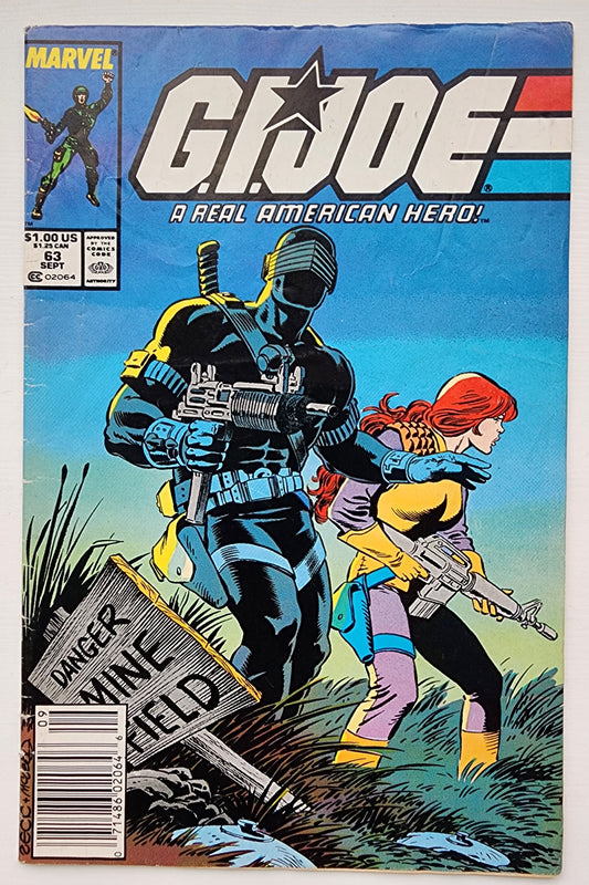 GI JOE A REAL AMERICAN HERO #63 1987 NEWSSTAND [J1] GI Joe MARVEL COMICS
