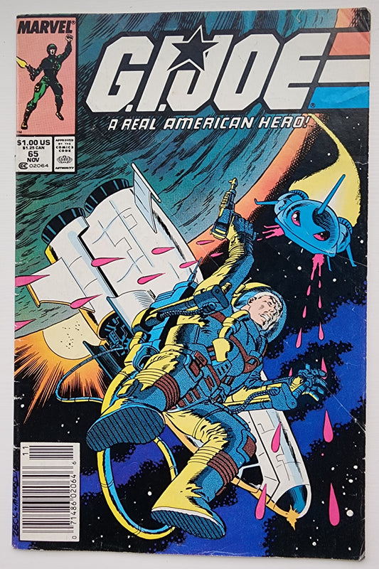 GI JOE A REAL AMERICAN HERO #65 1987 (1ST APP WHITE CLOW & ORLOVSKY THE DWARF) NEWSSTAND GI Joe MARVEL COMICS