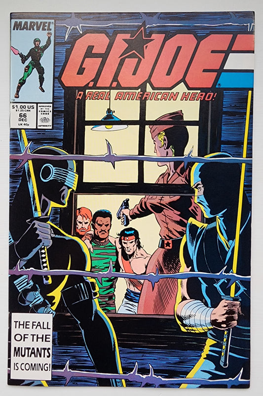 GI JOE A REAL AMERICAN HERO #66 1987 GI Joe MARVEL COMICS