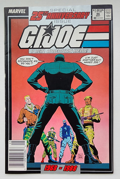 GI JOE A REAL AMERICAN HERO #86 1989 (1ST APP ORIGINAL GI JOE JOSEPH COLTON) NEWSSTAND [J1] GI Joe MARVEL COMICS