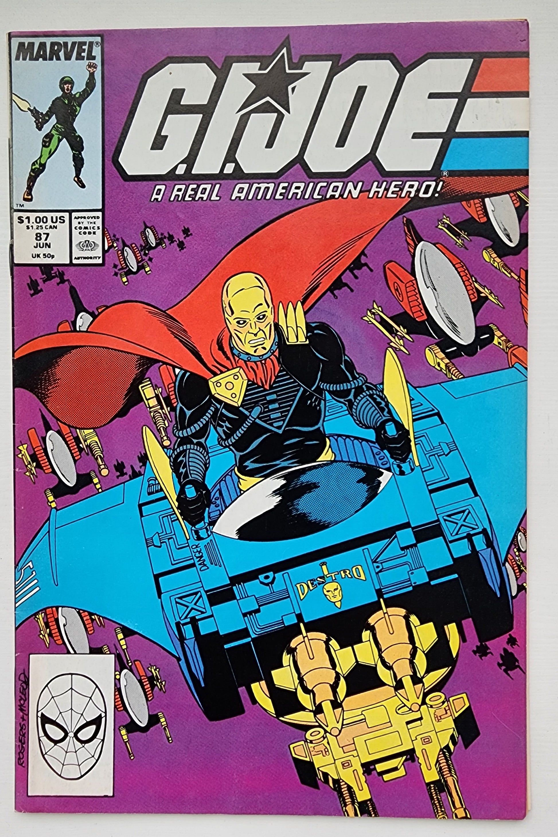 GI JOE A REAL AMERICAN HERO #87 1989 GI Joe MARVEL COMICS