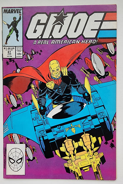 GI JOE A REAL AMERICAN HERO #87 1989 GI Joe MARVEL COMICS