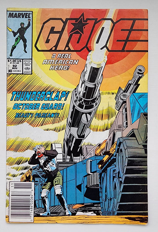 GI JOE A REAL AMERICAN HERO #92 1989 NEWSSTAND [J1] GI Joe MARVEL COMICS