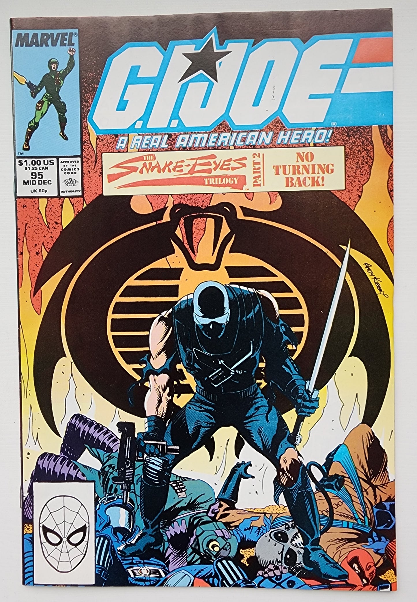 GI JOE A REAL AMERICAN HERO #95 1989 (J JONAH JAMESON APPEARANCE) GI Joe MARVEL COMICS