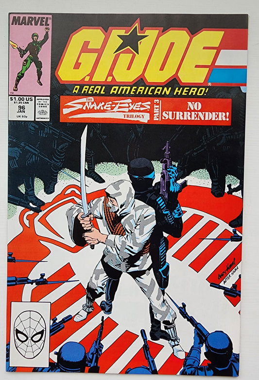 GI JOE A REAL AMERICAN HERO #96 1989 GI Joe MARVEL COMICS