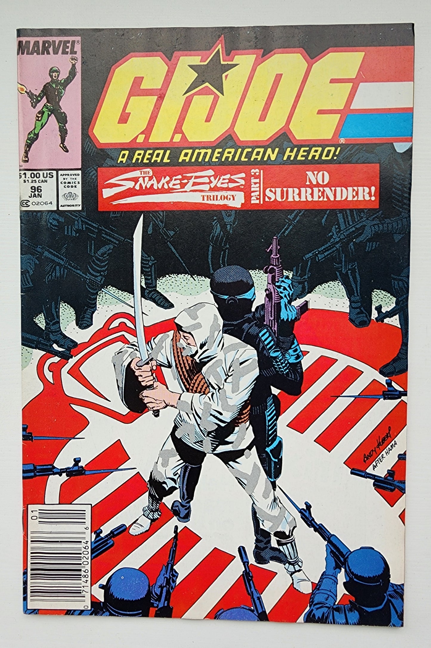 GI JOE A REAL AMERICAN HERO #96 1989 NEWSSTAND [J1] GI Joe MARVEL COMICS