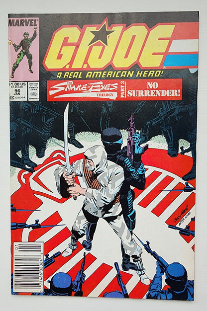 GI JOE A REAL AMERICAN HERO #96 1989 NEWSSTAND [J1] GI Joe MARVEL COMICS