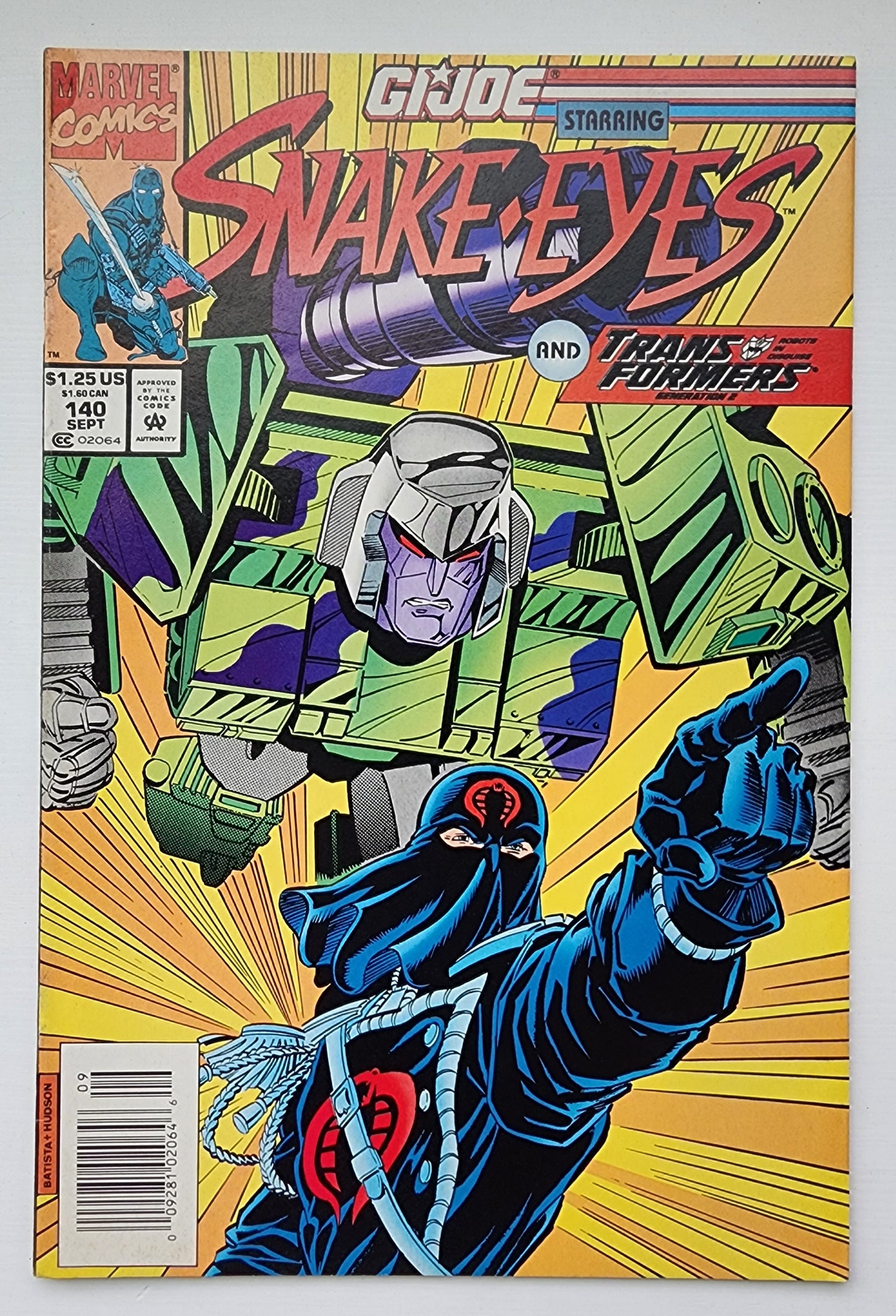 GI JOE A REAL AMERICAN HERO #140 1993 NEWSSTAND [J1] GI Joe MARVEL COMICS