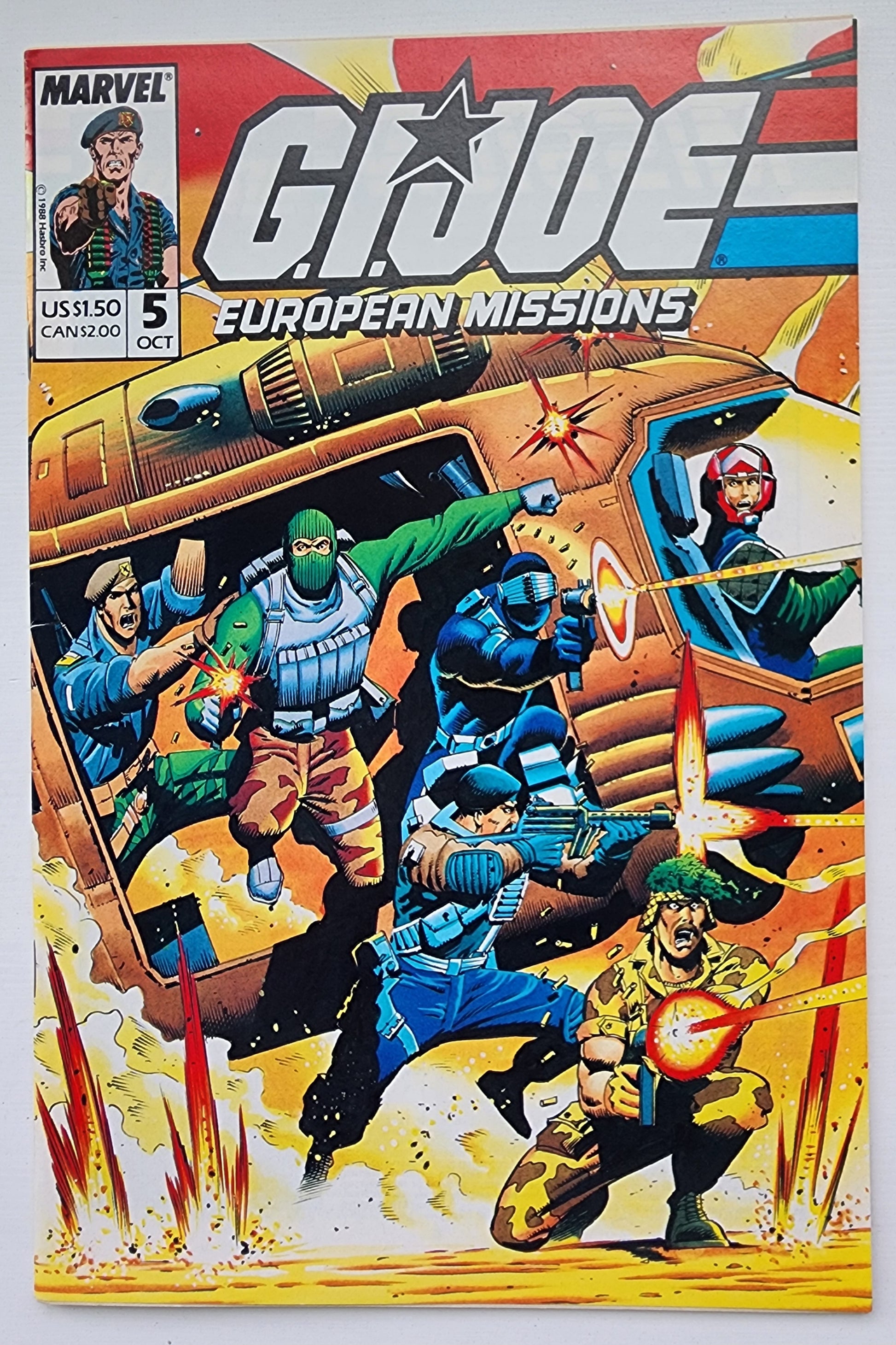GI JOE EUROPEAN MISSIONS #5 1988 GI Joe MARVEL COMICS