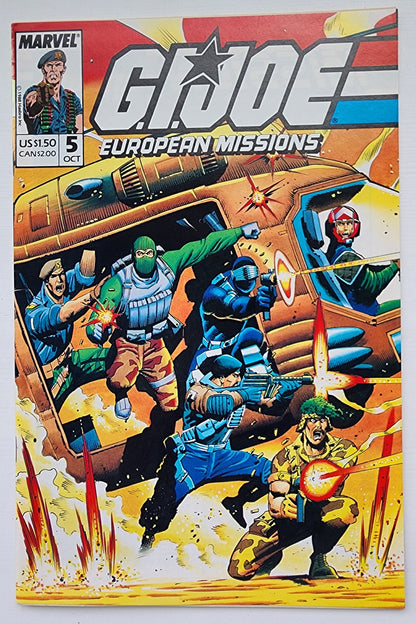 GI JOE EUROPEAN MISSIONS #5 1988 GI Joe MARVEL COMICS