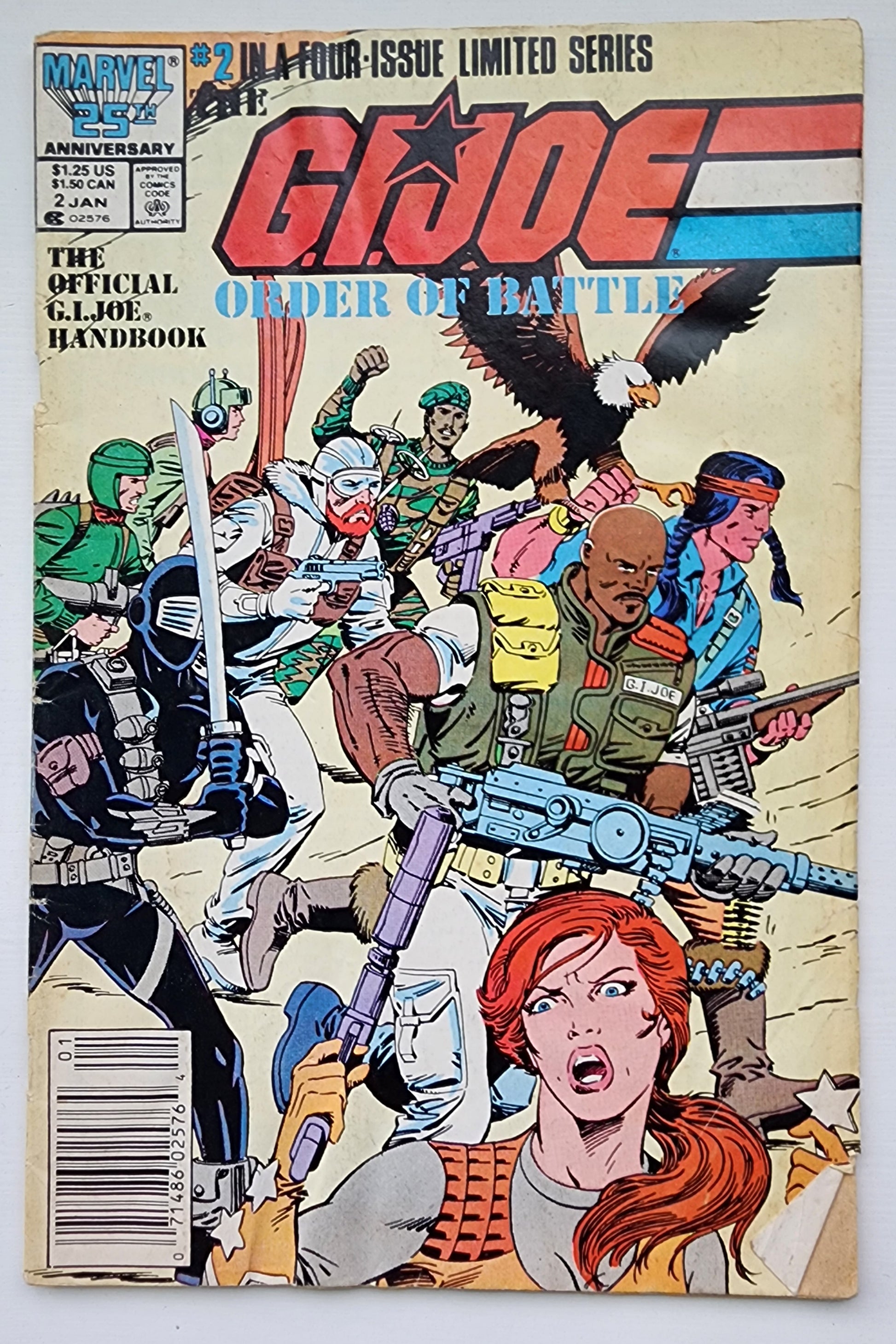 GI JOE ORDER OF BATTLE #2 1987 NEWSSTAND [J1] GI Joe MARVEL COMICS