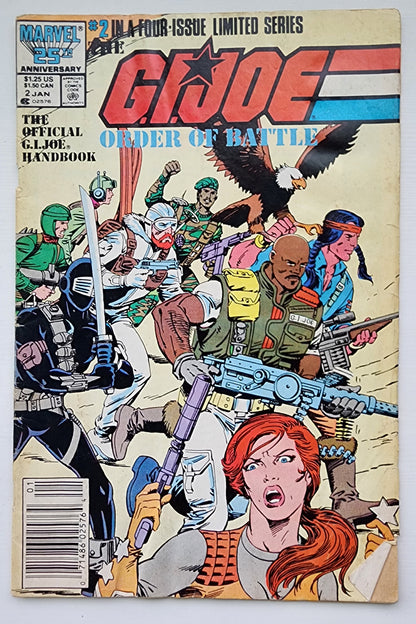 GI JOE ORDER OF BATTLE #2 1987 NEWSSTAND [J1] GI Joe MARVEL COMICS