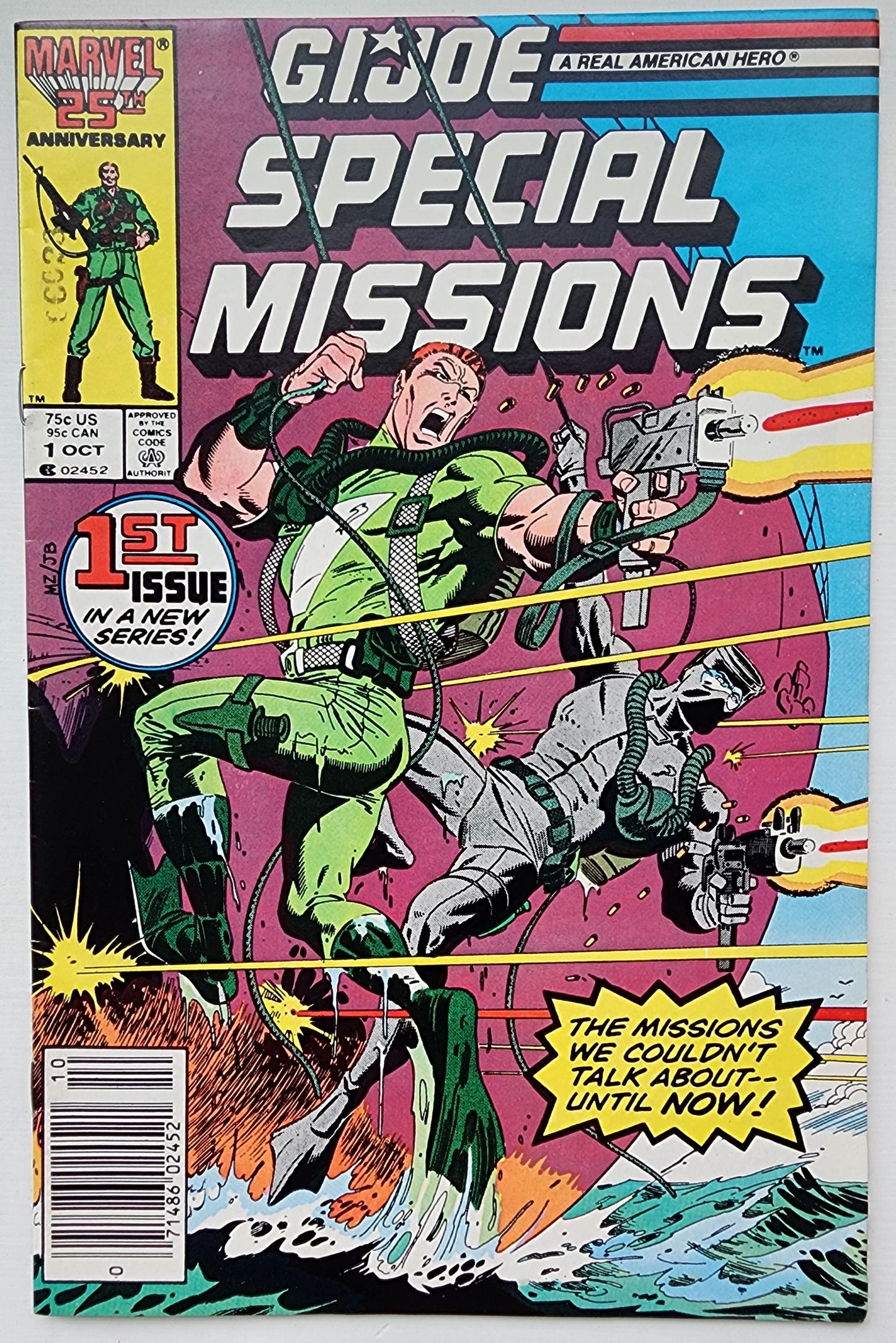 GI JOE SPECIAL MISSIONS #1 1986 NEWSSTAND [J1] GI Joe MARVEL COMICS