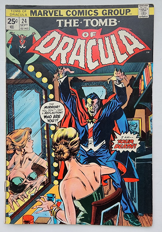 TOMB OF DRACULA #24 1974 Tomb of Dracula MARVEL COMICS