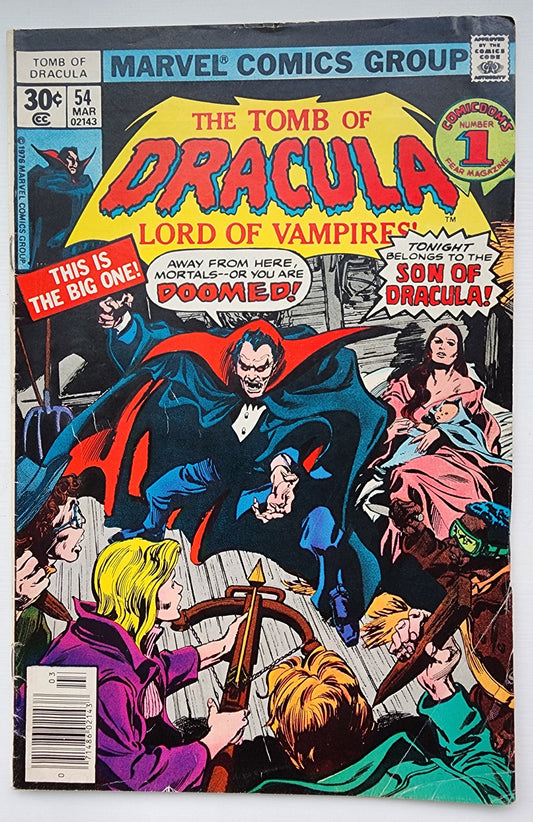 TOMB OF DRACULA #54 1977 Tomb of Dracula MARVEL COMICS