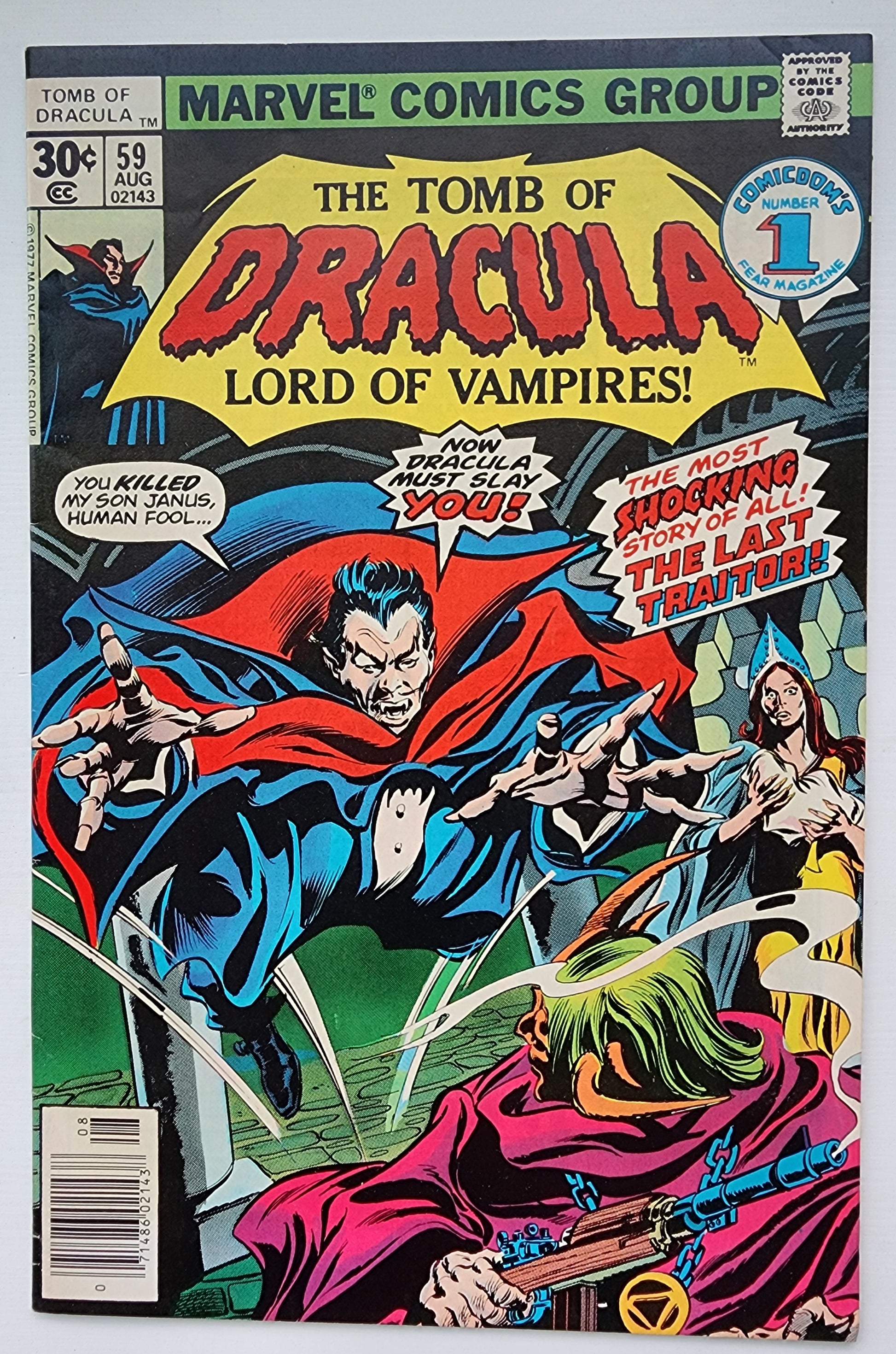 TOMB OF DRACULA #59 1977 Tomb of Dracula MARVEL COMICS