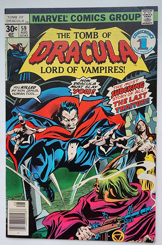 TOMB OF DRACULA #59 1977 Tomb of Dracula MARVEL COMICS