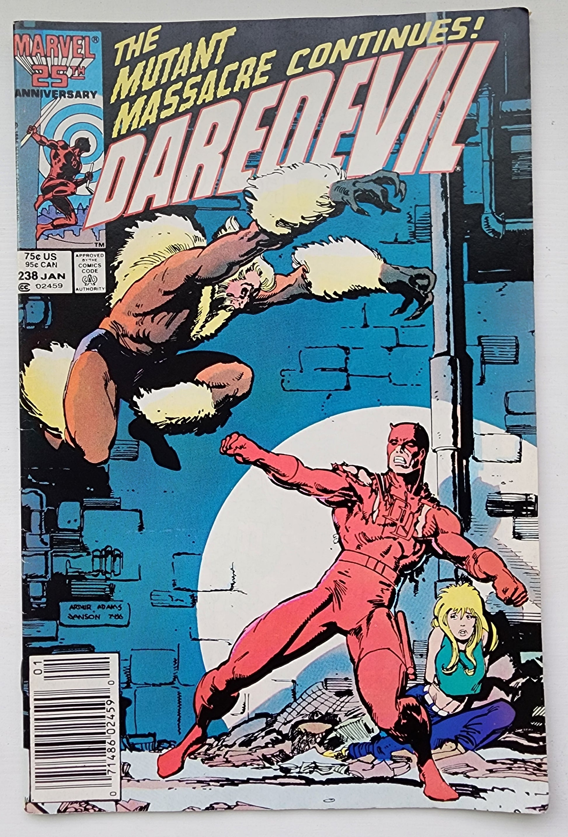 DAREDEVIL #238 1987 NEWSSTAND Daredevil MARVEL COMICS