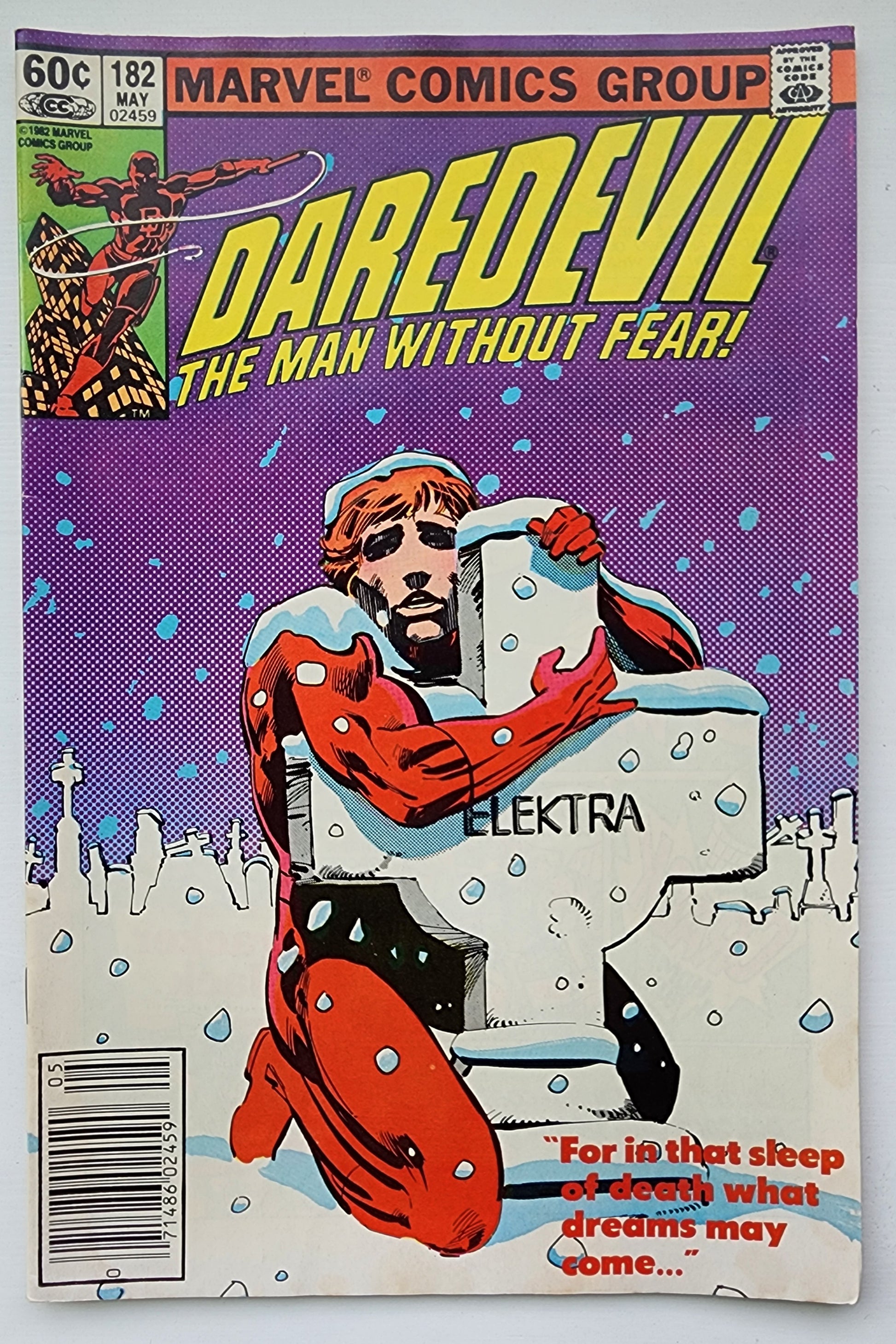 DAREDEVIL #182 1982 NEWSSTAND Daredevil MARVEL COMICS