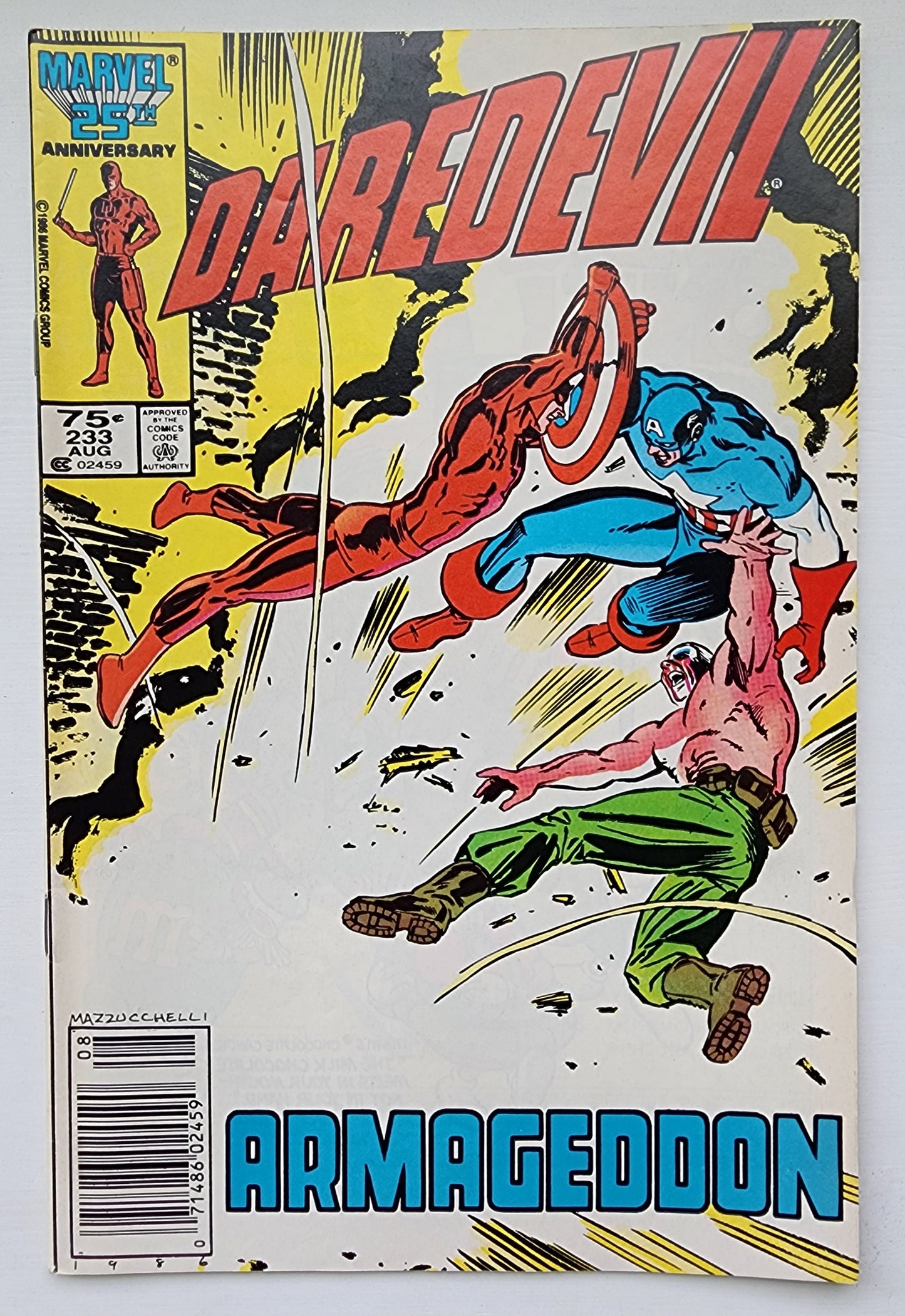 DAREDEVIL #233 1986 NEWSSTAND Daredevil MARVEL COMICS