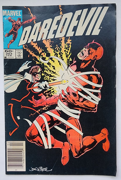 DAREDEVIL #203 1984 NEWSSTAND Daredevil MARVEL COMICS