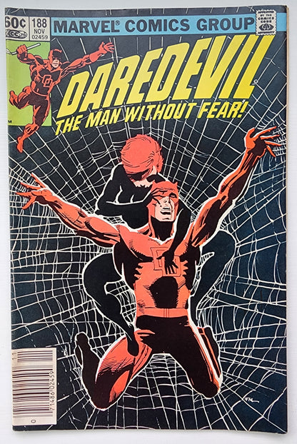 DAREDEVIL #188 1982 NEWSSTAND (1ST APP STONE, CLAW & SHAFT) Daredevil MARVEL COMICS