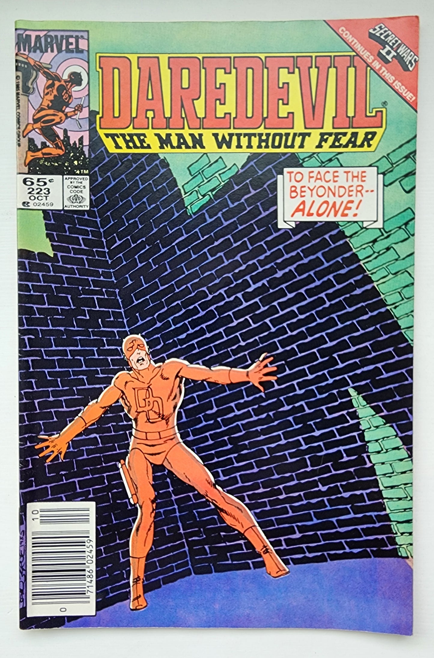 DAREDEVIL #223 1985 NEWSSTAND Daredevil MARVEL COMICS