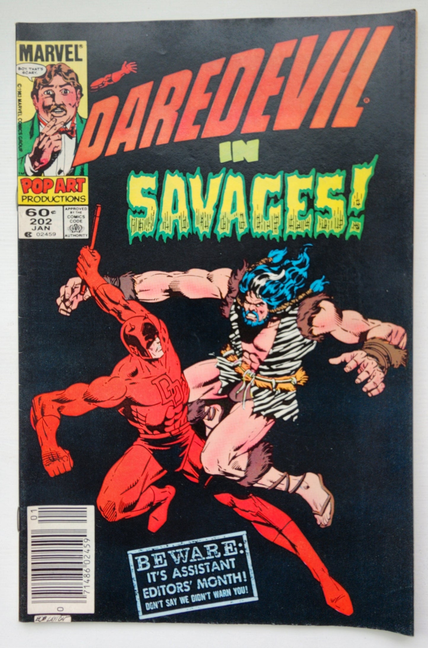 DAREDEVIL #202 1984 NEWSSTAND Daredevil MARVEL COMICS