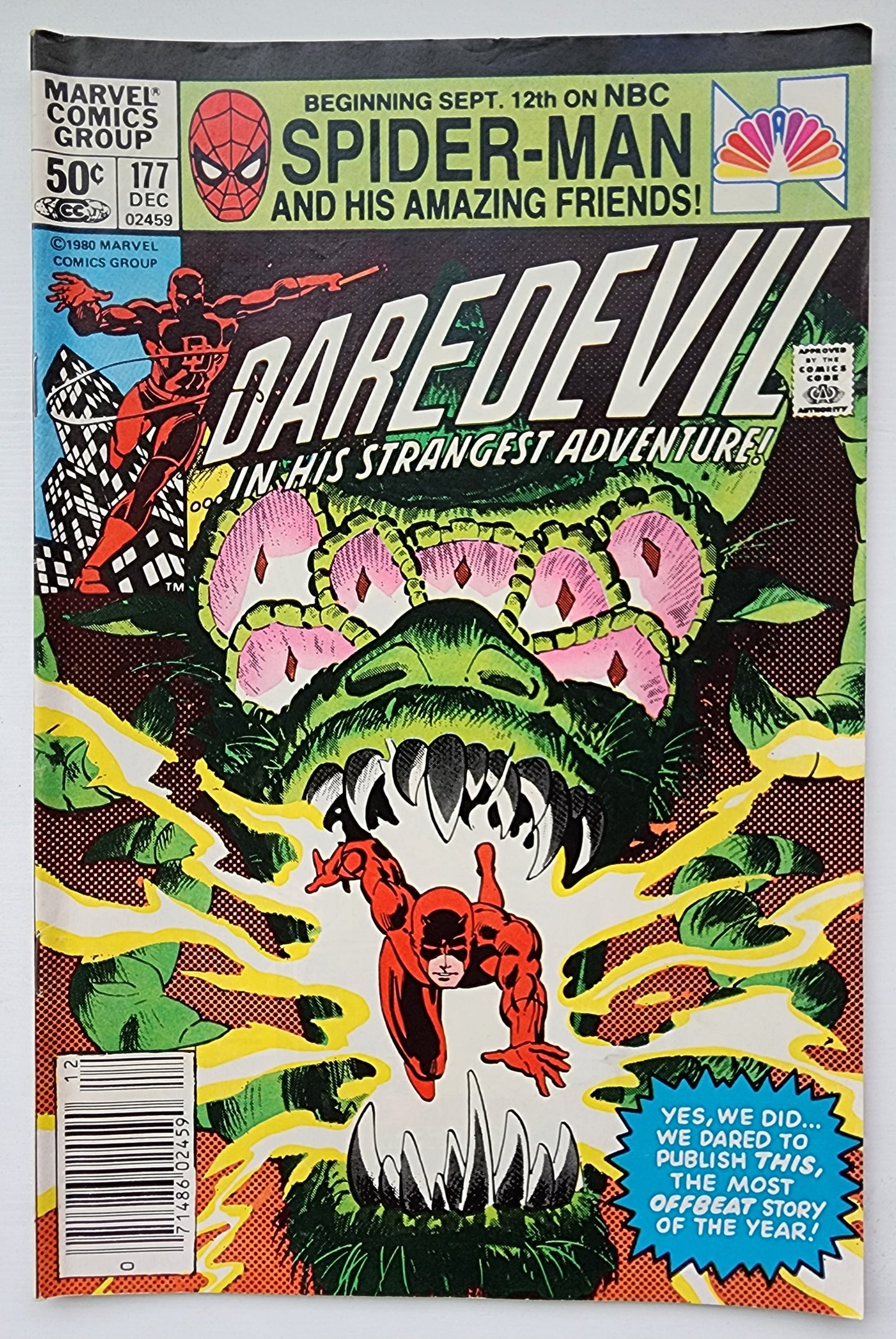 DAREDEVIL #177 1981 NEWSSTAND (ORIGIN OF DAREDEVIL RETOLD) Daredevil MARVEL COMICS