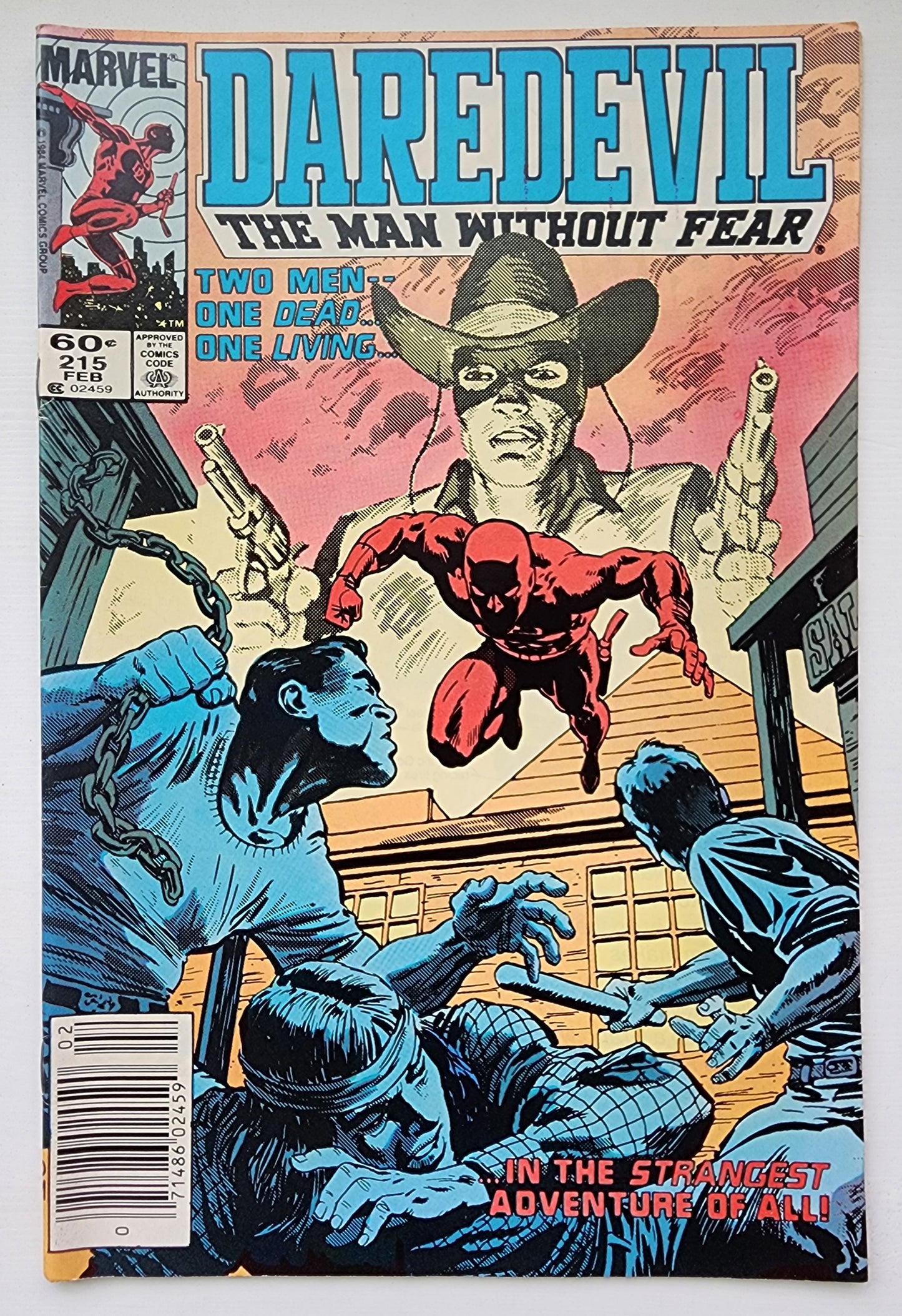 DAREDEVIL #215 1974 NEWSSTAND (AD FOR INCREDIBLE HULK #181) Daredevil MARVEL COMICS