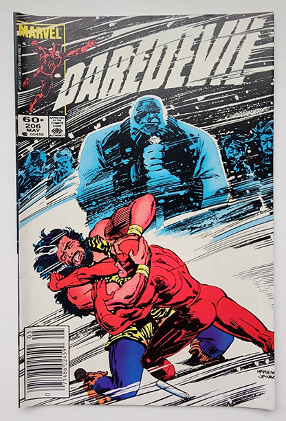 DAREDEVIL #206 1984 NEWSSTAND Daredevil MARVEL COMICS