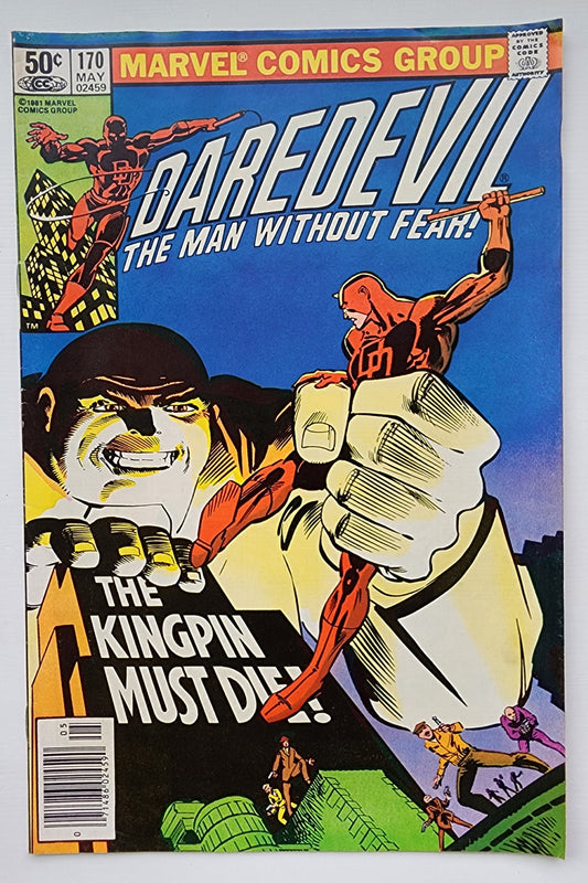 DAREDEVIL #170 1981 NEWSSTAND Daredevil MARVEL COMICS