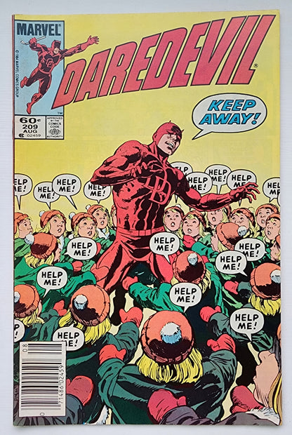 DAREDEVIL #209 1984 NEWSSTAND Daredevil MARVEL COMICS