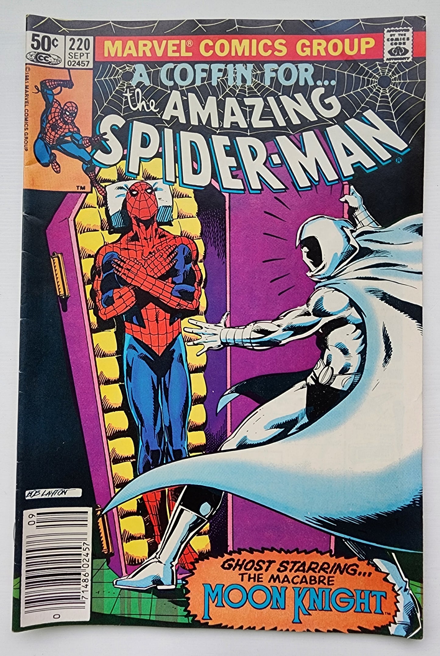 AMAZING SPIDER-MAN #220 1981 NEWSSTAND (MOON KNIGHT APPEARANCE) Amazing Spider-Man MARVEL COMICS