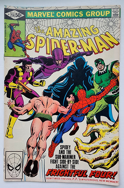 AMAZING SPIDER-MAN #214 1981 NEWSSTAND Amazing Spider-Man MARVEL COMICS