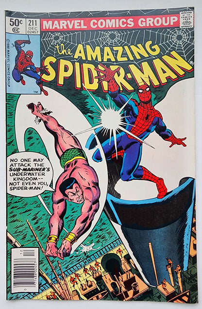 AMAZING SPIDER-MAN #211 1980 NEWSSTAND Amazing Spider-Man MARVEL COMICS