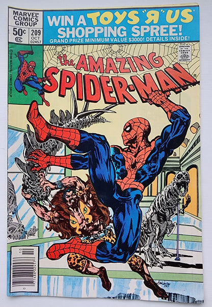 AMAZING SPIDER-MAN #209 1980 NEWSSTAND (ORIGIN & 1ST APP CALYPSO) Amazing Spider-Man MARVEL COMICS