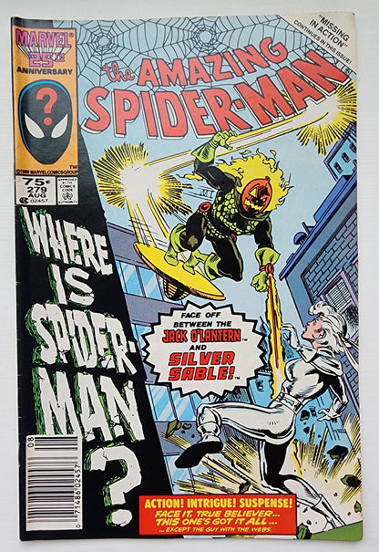 AMAZING SPIDER-MAN #279 1986 NEWSSTAND Amazing Spider-Man MARVEL COMICS