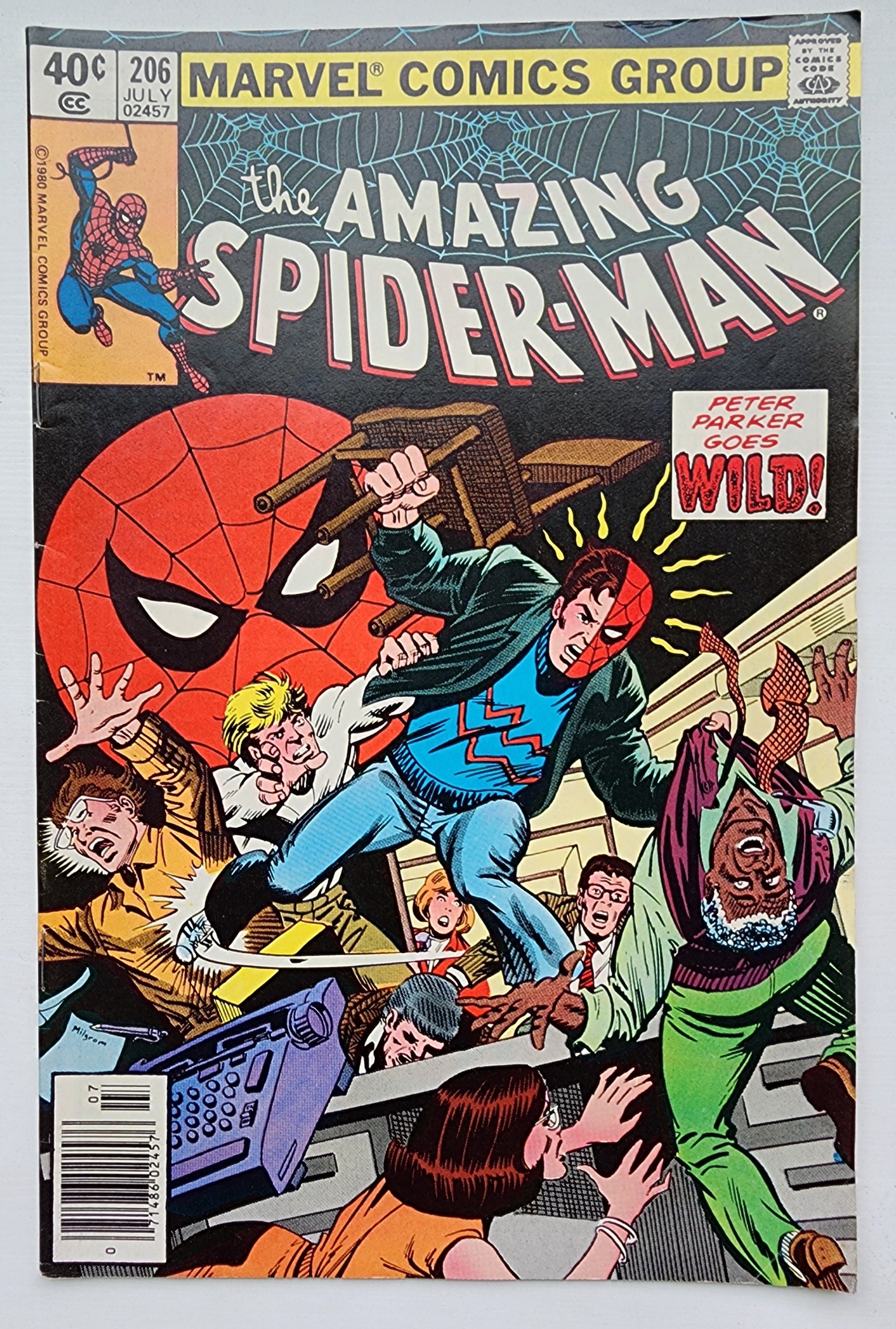 AMAZING SPIDER-MAN #206 1980 NEWSSTAND Amazing Spider-Man MARVEL COMICS