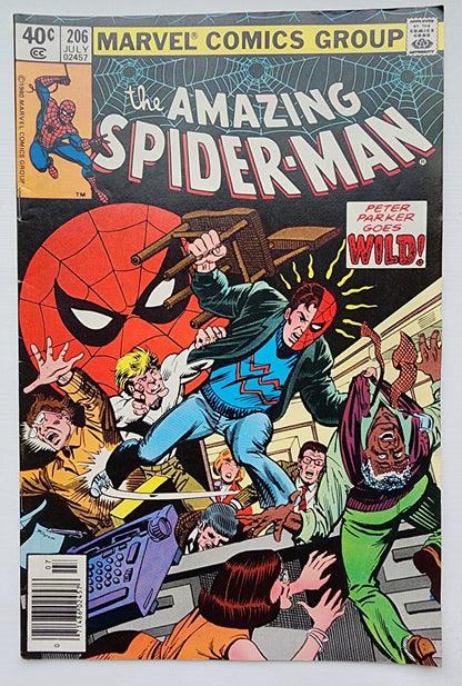 AMAZING SPIDER-MAN #206 1980 NEWSSTAND Amazing Spider-Man MARVEL COMICS