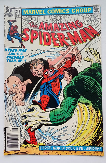 AMAZING SPIDER-MAN #217 1981 NEWSSTAND Amazing Spider-Man MARVEL COMICS