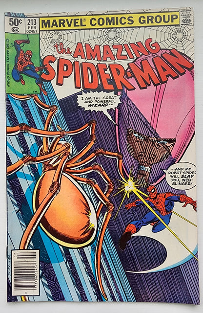 AMAZING SPIDER-MAN #213 1981 NEWSSTAND Amazing Spider-Man MARVEL COMICS
