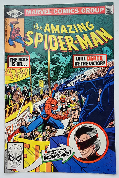 AMAZING SPIDER-MAN #216 1981 NEWSSTAND Amazing Spider-Man MARVEL COMICS