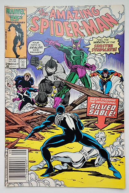 AMAZING SPIDER-MAN #280 1986 NEWSSTAND Amazing Spider-Man MARVEL COMICS